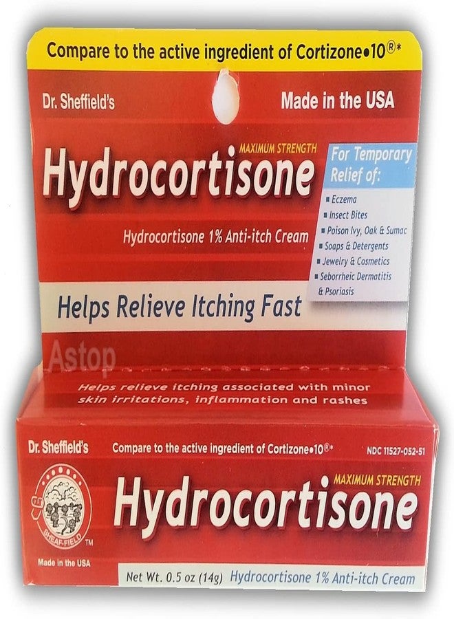 Dr. Sheffield's Hydrocortisone 1% Anti -Itch Cream 0.5 oz - Image 1